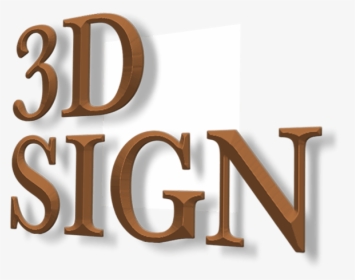 Prismatic 3d Acrylic Letter Signs - Calligraphy, HD Png Download, Free Download