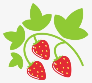 Transparent Vintage Strawberry Clipart - Folha De Morango Desenho, HD Png Download, Free Download