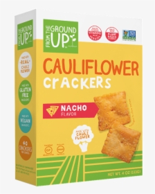 Cauliflower Cracker- Nacho - Cauliflower Crackers From The Ground Up, HD Png Download, Free Download