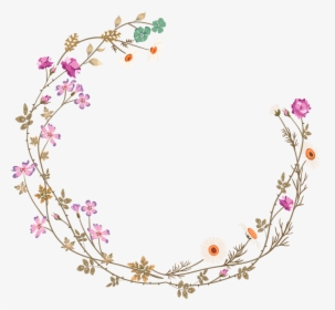 Hd And Picture Flower - Flower Circle Frame Png, Transparent Png, Free Download