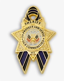 Custom Sheriff "blue Lives Matter - Emblem, HD Png Download, Free Download