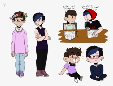 Dan And Punk Phil By Misssparki - Punk And Pastel Phan, HD Png Download, Free Download
