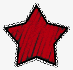 Chalk Star Png - Polka Dot Star Clipart, Transparent Png, Free Download