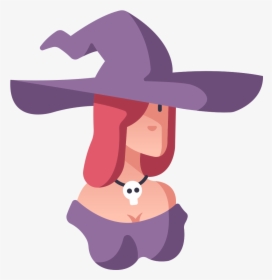 Sorceress Witch Icon - Rpg Icons Fantasy Png, Transparent Png, Free Download