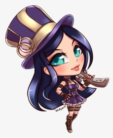 Caitlyn League Of Legends Chibi, HD Png Download, Free Download