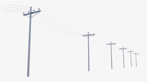 Electricity Transparent - Transparent Telephone Poles Png, Png Download, Free Download