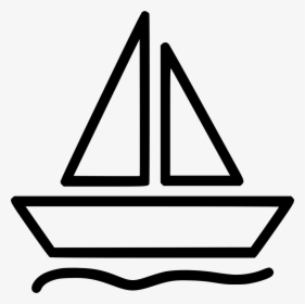 Boat Sailing Water Sea Ocean - Icon, HD Png Download, Free Download
