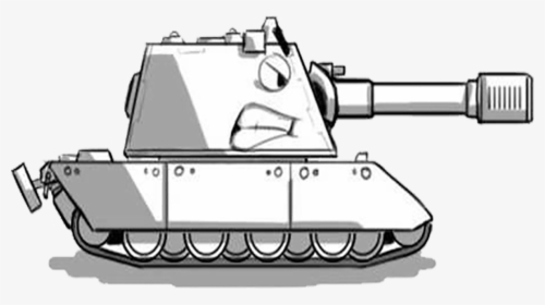 World Of Tanks Drawing Line Art Cartoon - Tank Cartoon Png, Transparent Png, Free Download