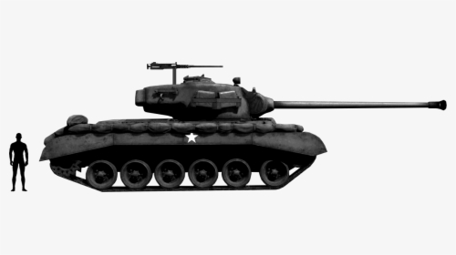 M26 Pershing 756 Tb - Pershing Tank Side View, HD Png Download, Free Download