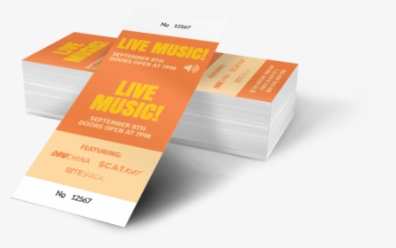 Live Music Concert Ticket Template Preview - Box, HD Png Download, Free Download