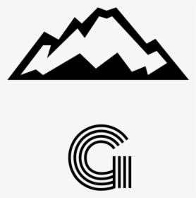 G Logo Black - Mountains Icon, HD Png Download, Free Download