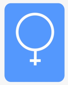 Vector Drawing Of Modern Blue Women"s Toilet Sign - Kadın Erkek Tuvalet Işaretleri, HD Png Download, Free Download