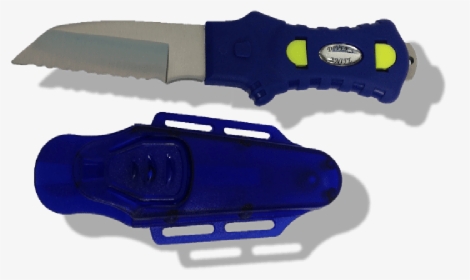 Angled Dive Knife With Hard Case - Utility Knife, HD Png Download, Free Download