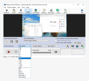 Capture Software Webcam Or Screen Recorder - Debut Video Capture Software, HD Png Download, Free Download