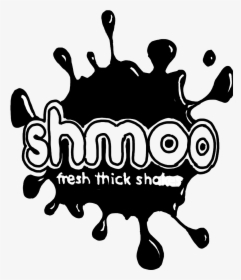 #shmoo #milkshake #brand #splat #black And White #logo - Vector, HD Png Download, Free Download