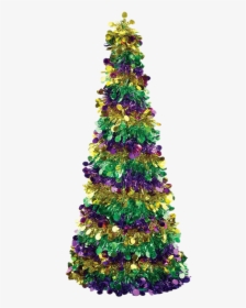 Tinsel Christmas Tree Png Hd - Christmas Tree, Transparent Png, Free Download
