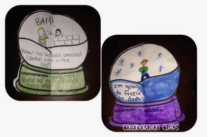 Snowglobe Drawing Color - Figurative Language Snowglobes Examples, HD Png Download, Free Download