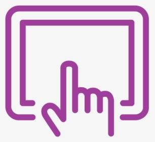 Touching A Tablet Icon - Mobile Work Icon, HD Png Download, Free Download