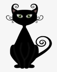Pin By Ester On Casa - Witches Cat Cartoon, HD Png Download, Free Download