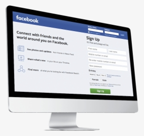Facebook Login Page - Advertising, HD Png Download, Free Download