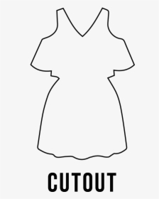 Cutout Dress, Dress Type, Women"s Apparel, Uptownie - Line Art, HD Png Download, Free Download