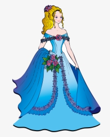 Image Freeuse Cinderella Dress Clipart - Beautiful Disney Princess Cartoon, HD Png Download, Free Download