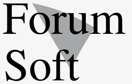 Forum Soft Logo Png Transparent - Black-and-white, Png Download, Free Download