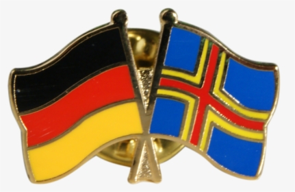 Finland Aland Islands Friendship Flag Pin, Badge - Schweden Deutschland Freundschaft, HD Png Download, Free Download