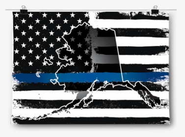 Thin Blue Line - Ohio Thin Blue Line Flag, HD Png Download, Free Download