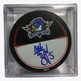 #5 Henrik Borgstrom Autographed Puck In Cube - Emblem, HD Png Download, Free Download