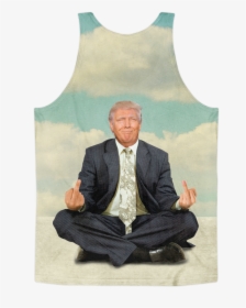 Zen Of Donald Trump Meditation All Over Print Tank - Trump Meditation, HD Png Download, Free Download