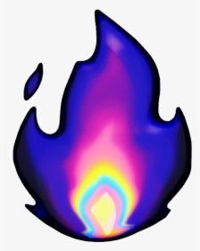 Blue Fire Emoji Png, Transparent Png, Free Download