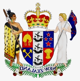 Zealand Zeeland Coat Arms Dominion Of Clipart - Coat Of Arms Nz, HD Png Download, Free Download