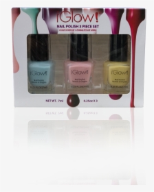 Glow Nail Polish 3 Piece Set, HD Png Download, Free Download