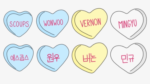 Some 17 Hearts Because 17 Owns My Heart - Heart, HD Png Download, Free Download