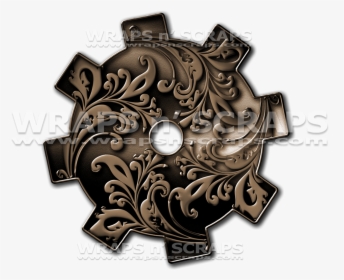 Steampunk Gear Png - Shield, Transparent Png, Free Download