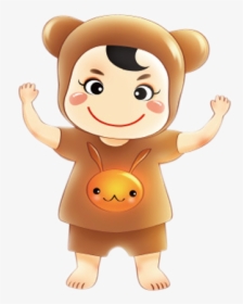 Doll Cartoon Drawing Free Frame Clipart - Cartoon, HD Png Download, Free Download