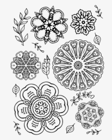 Mandala The 137 Small Mandalas Easy Designs Coloring - Floral Design, HD Png Download, Free Download