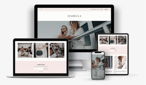 Isabella Squarespace Template - Tablet Computer, HD Png Download, Free Download