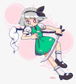 “ ❀ The Things That Cannot Be Cut By My Roukanken, - Youmu Konpaku Fanart, HD Png Download, Free Download