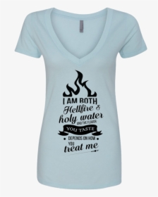 I Am Both Hellfire And Holy Water Ladies - Active Shirt, HD Png Download, Free Download