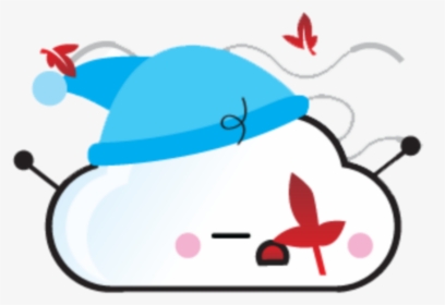 #kawaii #blue #cloud #clouds #face - Kawaii Weather Drawings, HD Png Download, Free Download