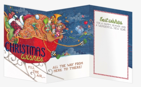 Christmas Wishes Tri-fold Greeting Card , Png Download - Illustration, Transparent Png, Free Download