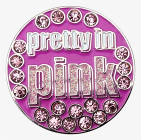 Pretty In Pink Ball Marker & Hat Clip With Crystals - Circle, HD Png Download, Free Download