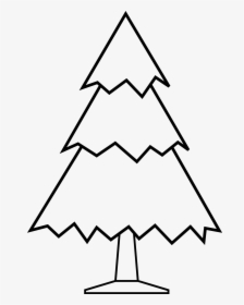 Simple Christmas Tree Free Digital Stamp - Simple Christmas Tree Clipart, HD Png Download, Free Download