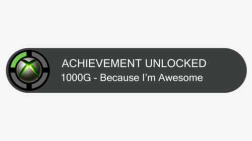 Xbox Achievement Unlocked Template