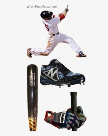 Dustin Pedroia Bat, Dustin Pedroia Batting Gloves, - Jumping, HD Png Download, Free Download