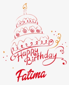 Fatima Happy Birthday Vector Cake Name Png - Birthday Cake With Name Harman, Transparent Png, Free Download