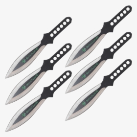 6 Piece Biohazard Silver Wing Throwing Knives - Hunting Knife, HD Png Download, Free Download
