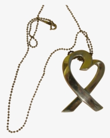 Paloma Picasso Loving Heart Tiffany Co Necklace Free - Necklace, HD Png Download, Free Download